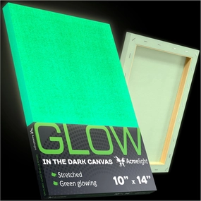 Glow in The Dark Canvas Board 2-Pack - 10x14 Inch Art Canvases for Painting - Perfect Gift for Artists - Ideal for Neon DIY Projects – Art Supplies for All Ages