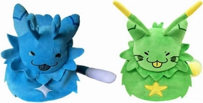 Gnarp Plush Regretavator Plushie Toy Furry Alien Cat Stuffed Plushies Doll Figure Game Cosplay Cute Kids Fans Gift 9” (Green&Blue)