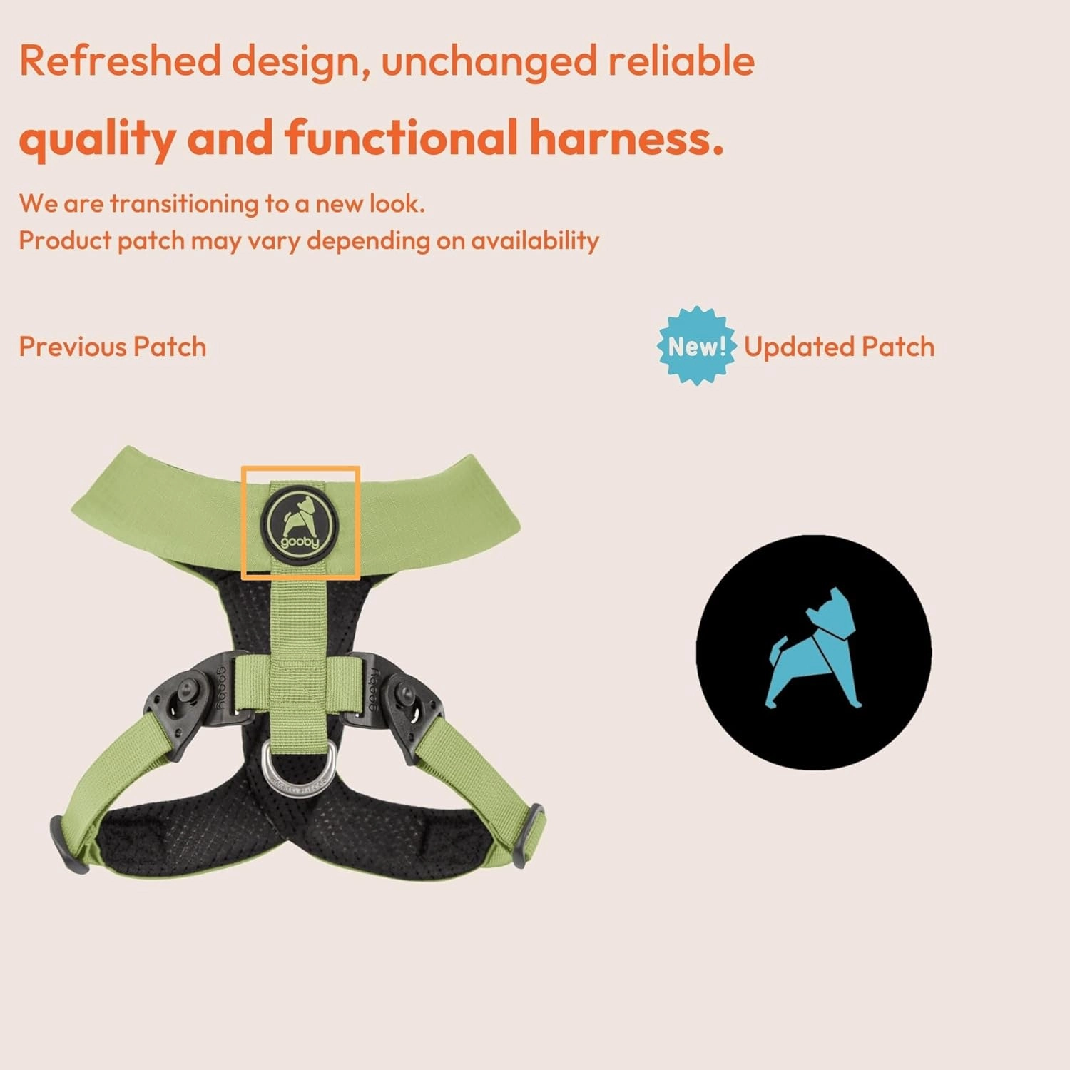 Gooby Comfort X Harness Dual Snap - Yellow, Medium - No Pull Small Dog Harness with Rotational Buckles and Patented Choke-Free X Frame - Dog Harness for Medium Dogs No Pull and Small Dogs
