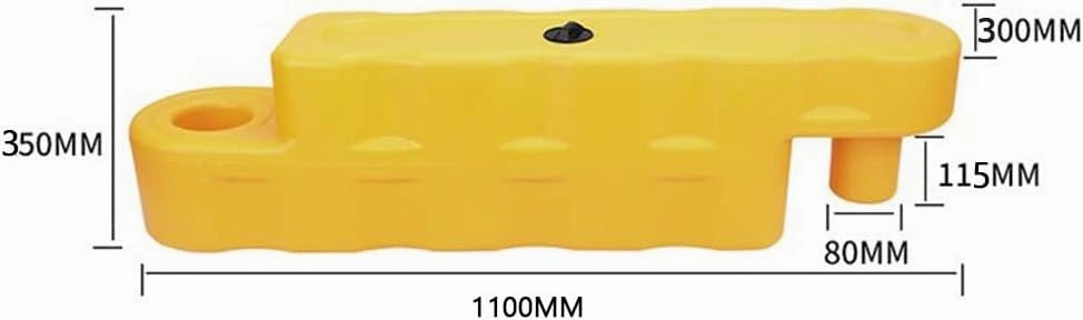 GRRICEPL 1pcs Commercial Playground Pedal Car Racing Lane, Indoor Amusement Park Bumper Car Track, Heavy Drift Field Safety Fence，can Be Filled with Water/Sand (Color : Black, Size : 100x18x12cm)