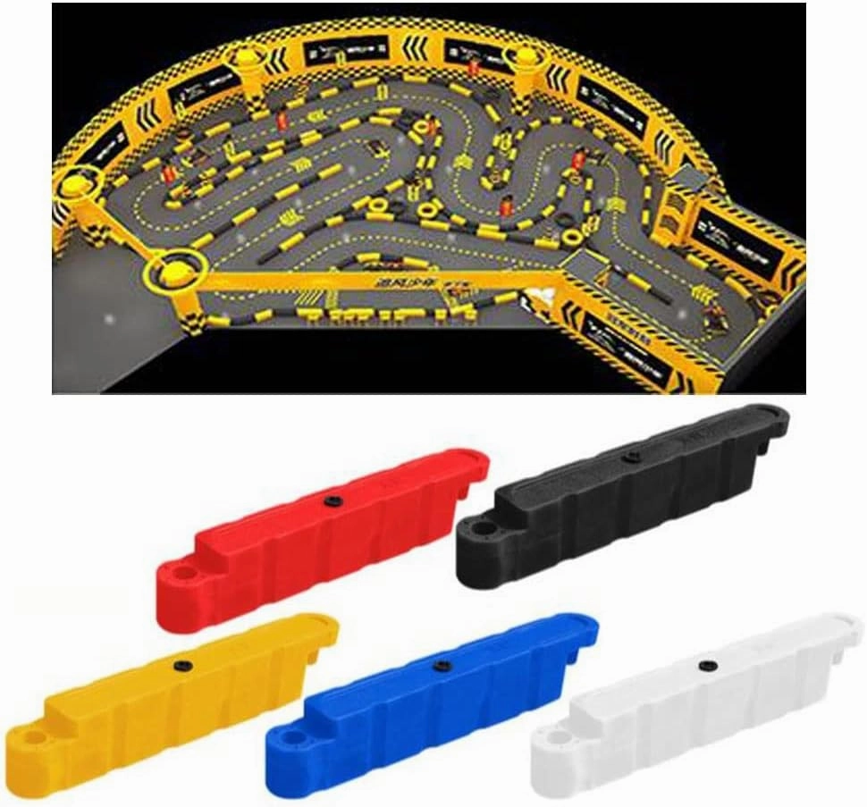 GRRICEPL 1pcs Commercial Playground Pedal Car Racing Lane, Indoor Amusement Park Bumper Car Track, Heavy Drift Field Safety Fence，can Be Filled with Water/Sand (Color : Black, Size : 100x18x12cm)