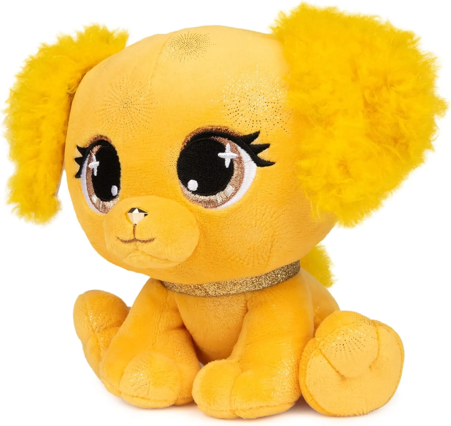 GUND P.Lushes Pets Gem Stars Collection, Samara Sunrise Puppy Stuffed Animal, Yellow/Gold, 6”