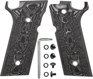 Guuun G10 Grips for Beretta 92XI / 92GTS Full Size, OPS Cyber Scales Texture Makes The Stick to Your Hand