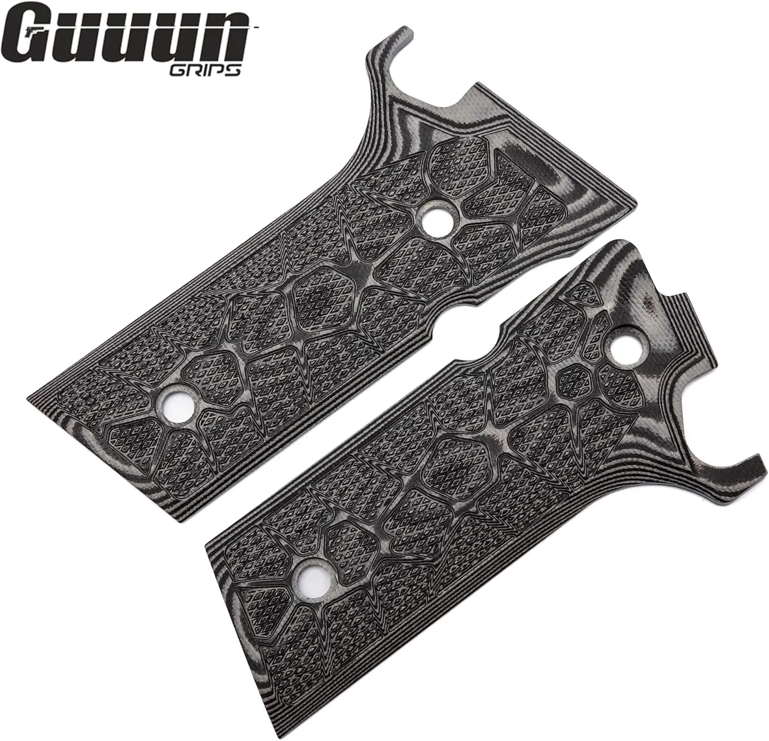 Guuun G10 Grips for Beretta 92XI / 92GTS Full Size, OPS Cyber Scales Texture Makes The Stick to Your Hand
