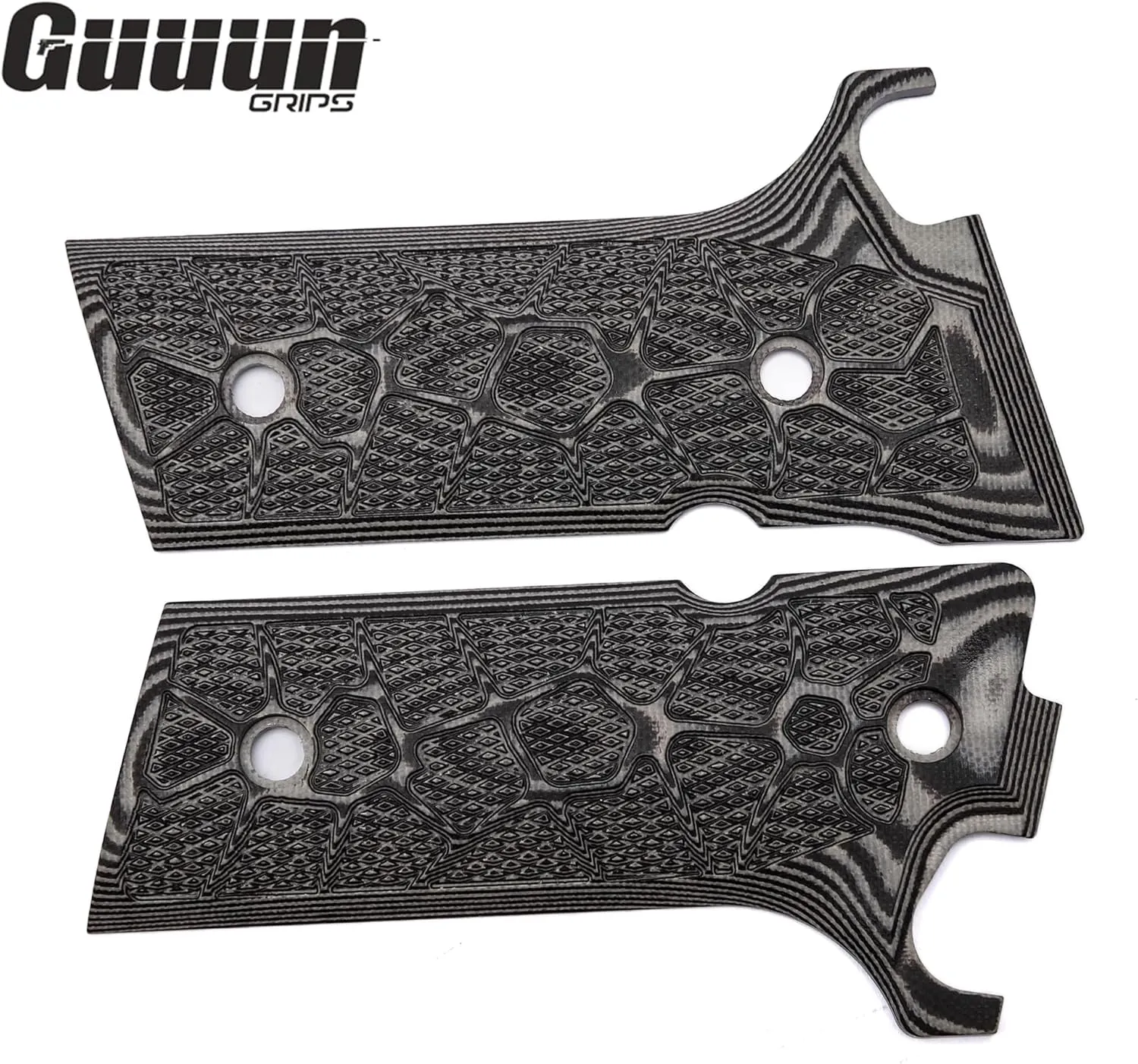 Guuun G10 Grips for Beretta 92XI / 92GTS Full Size, OPS Cyber Scales Texture Makes The Stick to Your Hand