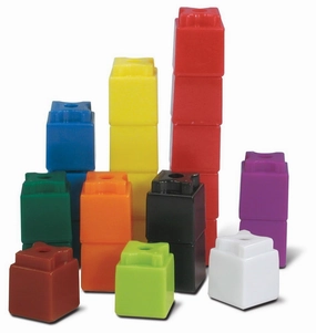 hand2mind Interlocking UniLink Math Linking Cubes, Plastic Cubes, Color Sorting, Connecting Cubes, Math Manipulatives, Counting Cubes for Kids Math, Math Cubes, Counters for Kids Math (Set of 500)