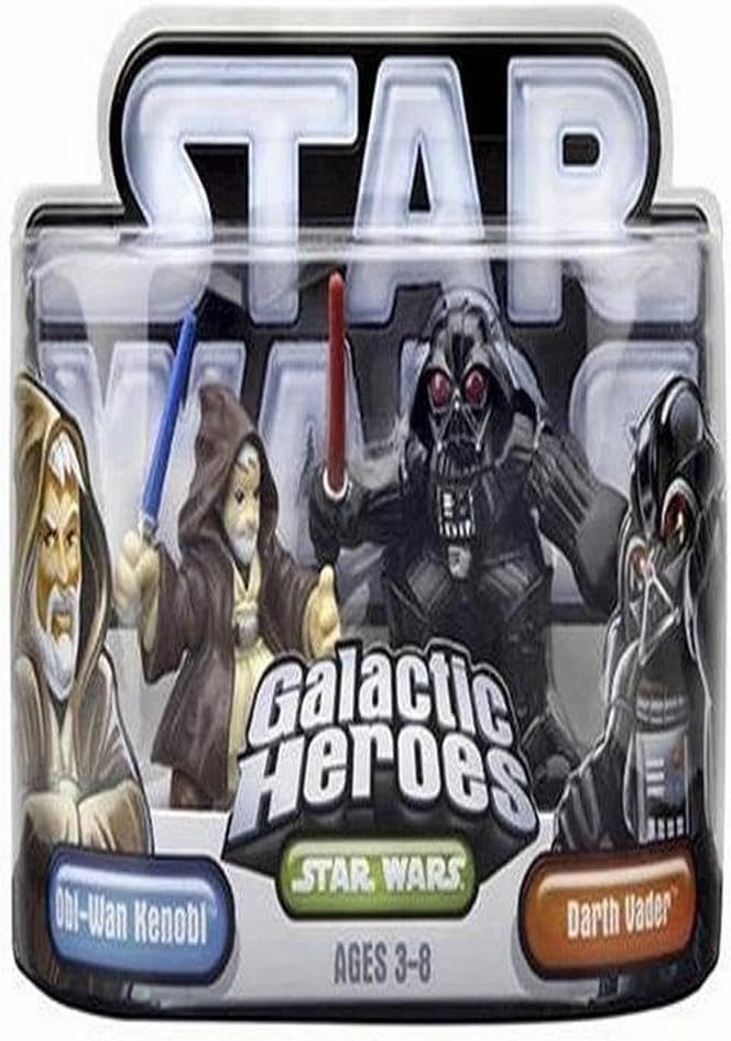 Hasbro 85211 Star Wars Galactic Heroes Mini-Figure 2 Pack - Obi-Wan Kenobi & Darth Vader
