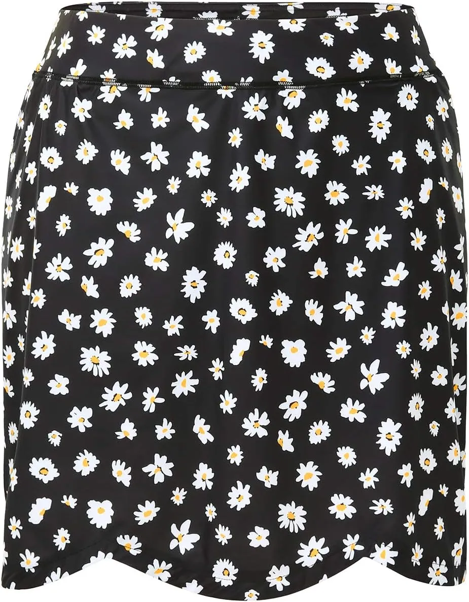 HDE Womens Plus Size Skort Skirt with Bike Shorts Active Golf Swim Skirt Pockets