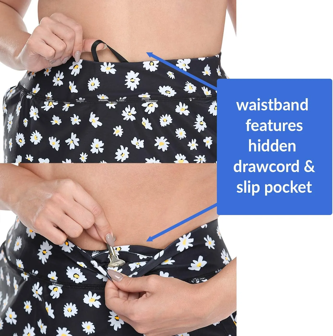 HDE Womens Plus Size Skort Skirt with Bike Shorts Active Golf Swim Skirt Pockets