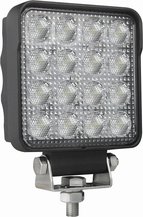 HELLA 357106002 ValueFit 4 Square 2.0 LED Close Range Worklight , Black
