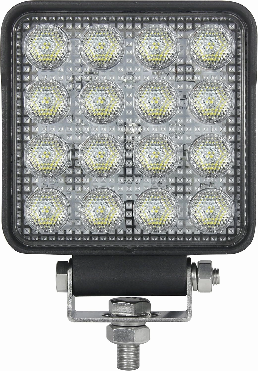 HELLA 357106002 ValueFit 4 Square 2.0 LED Close Range Worklight , Black
