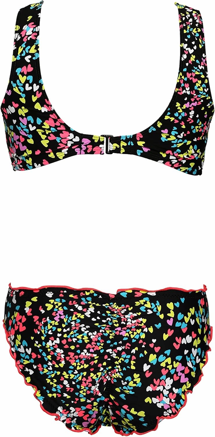 Hobie Girls Bralette Top and Hipster Bikini Bottom Swimsuit Set