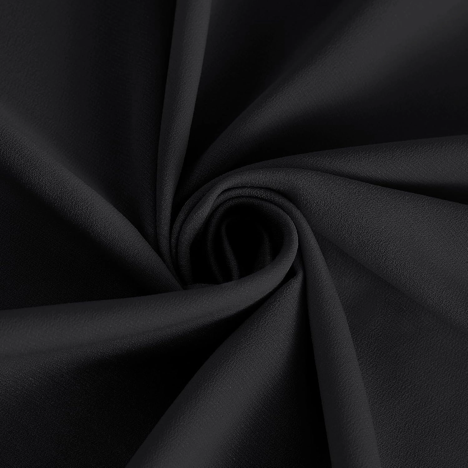 HOMEIDEAS Non-See-Through Black Privacy Sheer Curtains 84 Inches Long 2 Panels Set Light Filtering Curtains for Living Room Bedroom Drapes,W52xL84