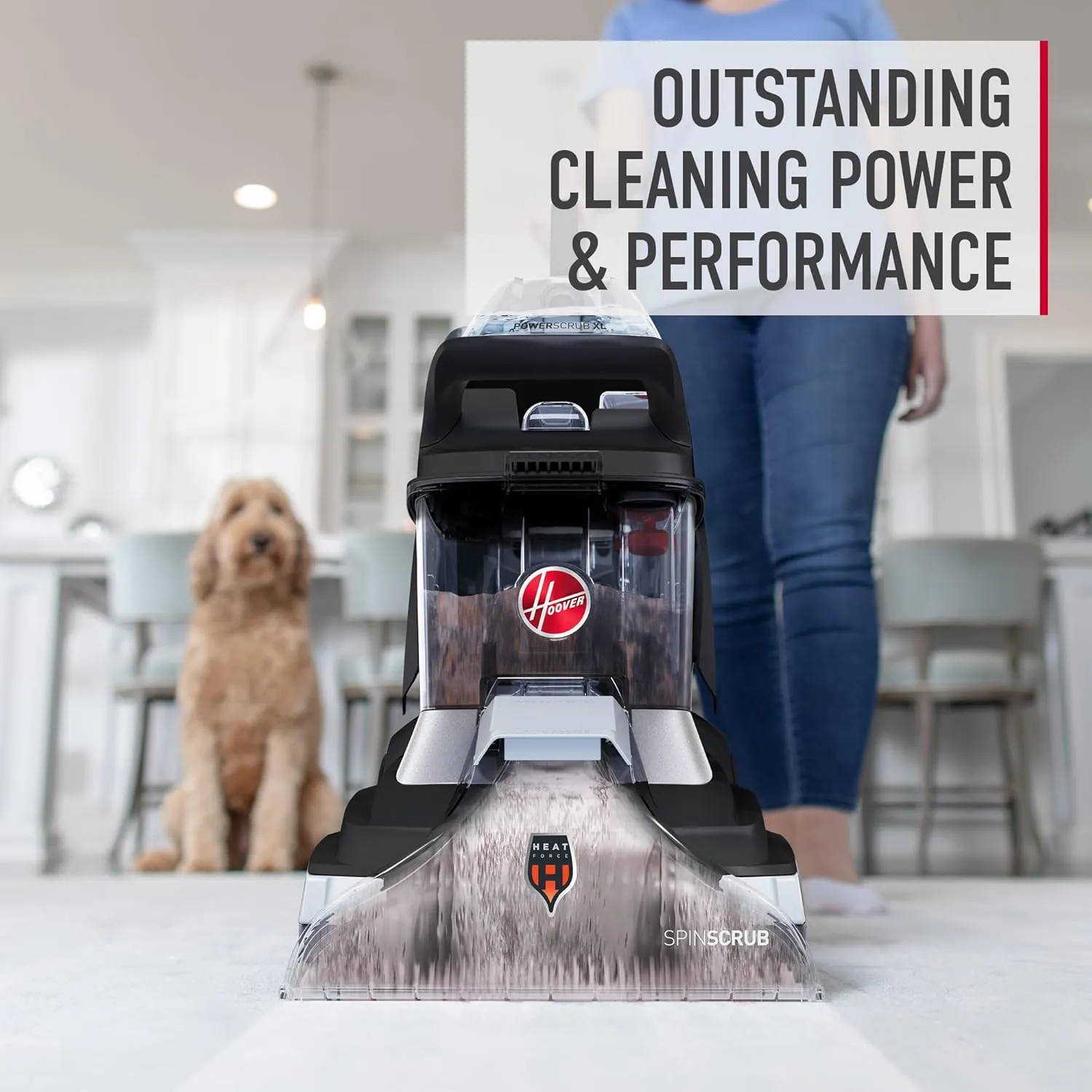 Hoover Oxy Pet Carpet Cleaner Solution, 50 oz., Ocean Breeze Scent, Deep Cleaning Carpet Shampoo Solution, Eliminates Urine Stains and Odors, Pair Carpet Cleaner Machine
