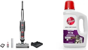 Hoover Streamline Corded Hard Floor Cleaner, FH46000V   Hoover Pet Hard Floor Cleaner, Concentrated Pet Cleaning Solution for Hard Floor Machines, 64 oz, AH31451