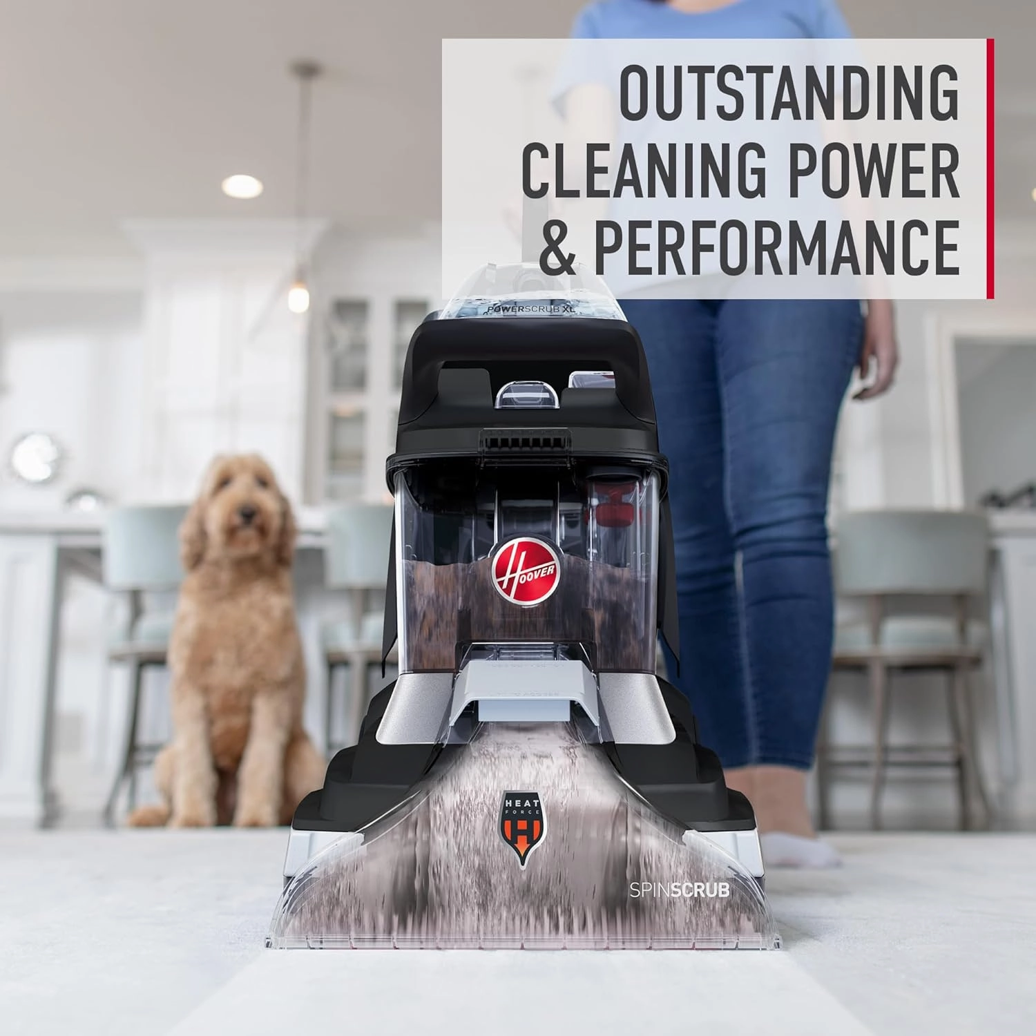 Hoover Oxy Pet Carpet Cleaner Solution, 116 oz., Ocean Breeze Scent, Deep Cleaning Carpet Shampoo Solution, Eliminates Urine Stains and Odors, Pair Carpet Cleaner Machine
