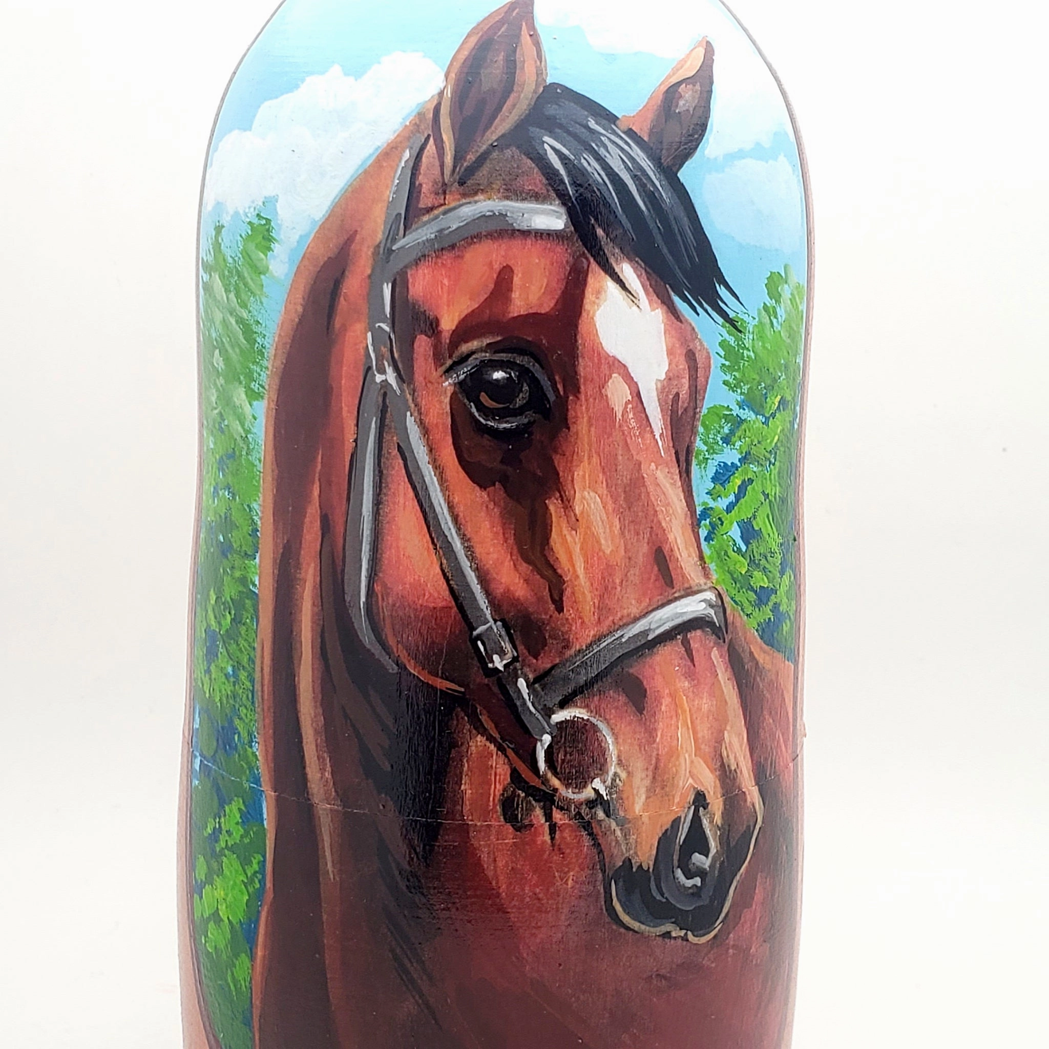 Horse Nesting Doll 5 Piece Set 7" Tall