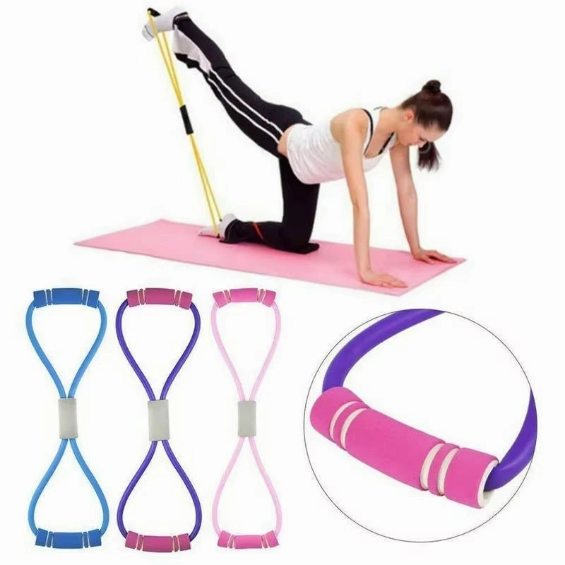 Hot Yoga Fitness Resistance Chest Expander Rope - Elastic Bands for Sports Exercise