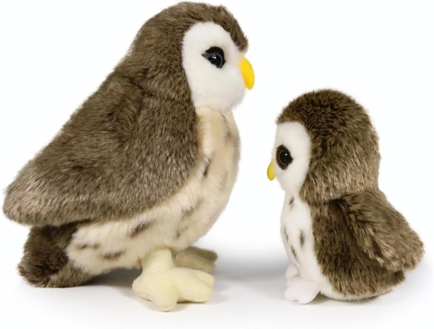 Ice King Bear Mom and Baby Stuffed Animals Set Zoo Wild Animals (Owl)