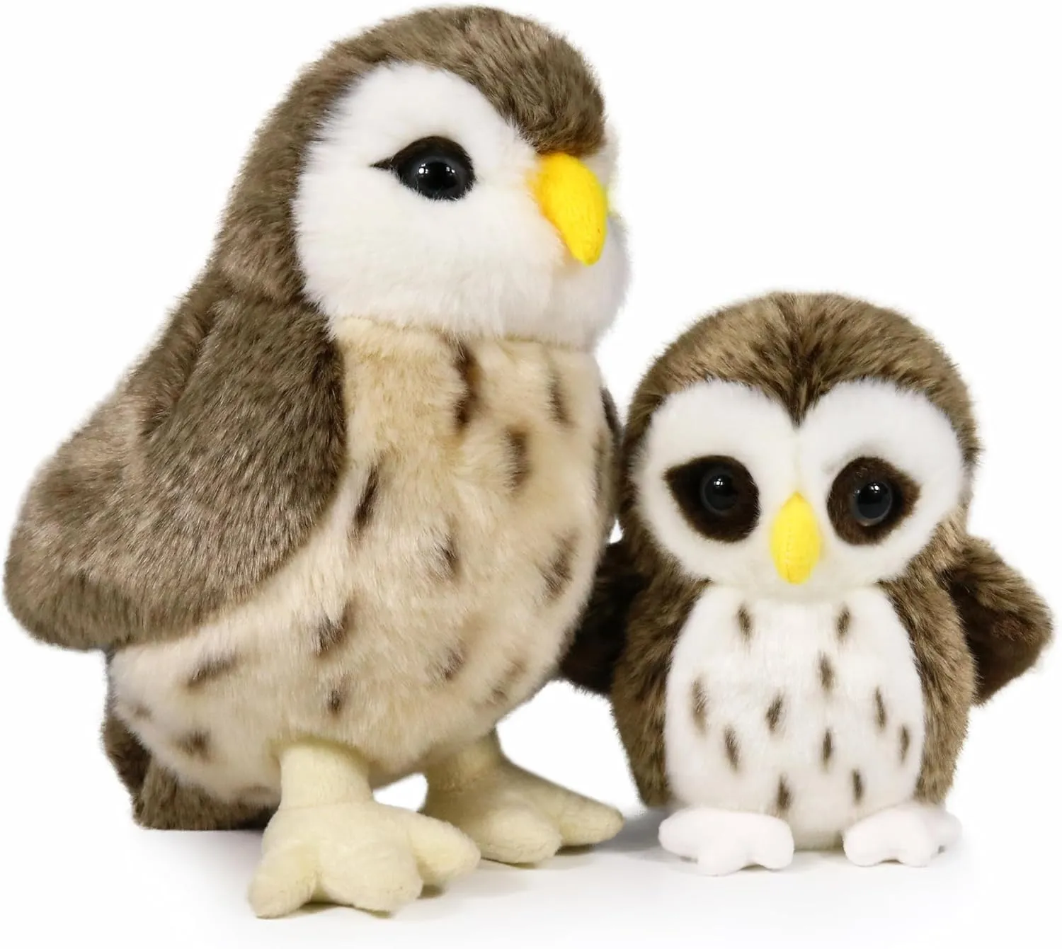 Ice King Bear Mom and Baby Stuffed Animals Set Zoo Wild Animals (Owl)
