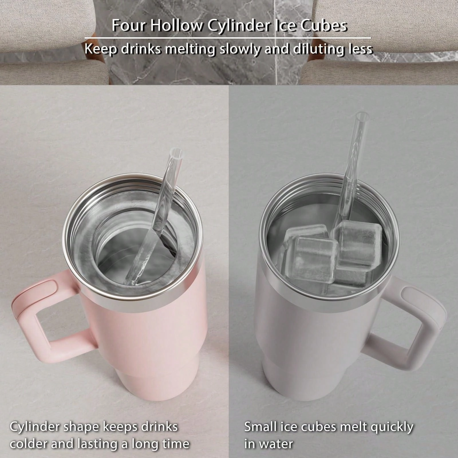 Ice Cube Tray For  Cup Silicone Ice Cube Maker With Lid