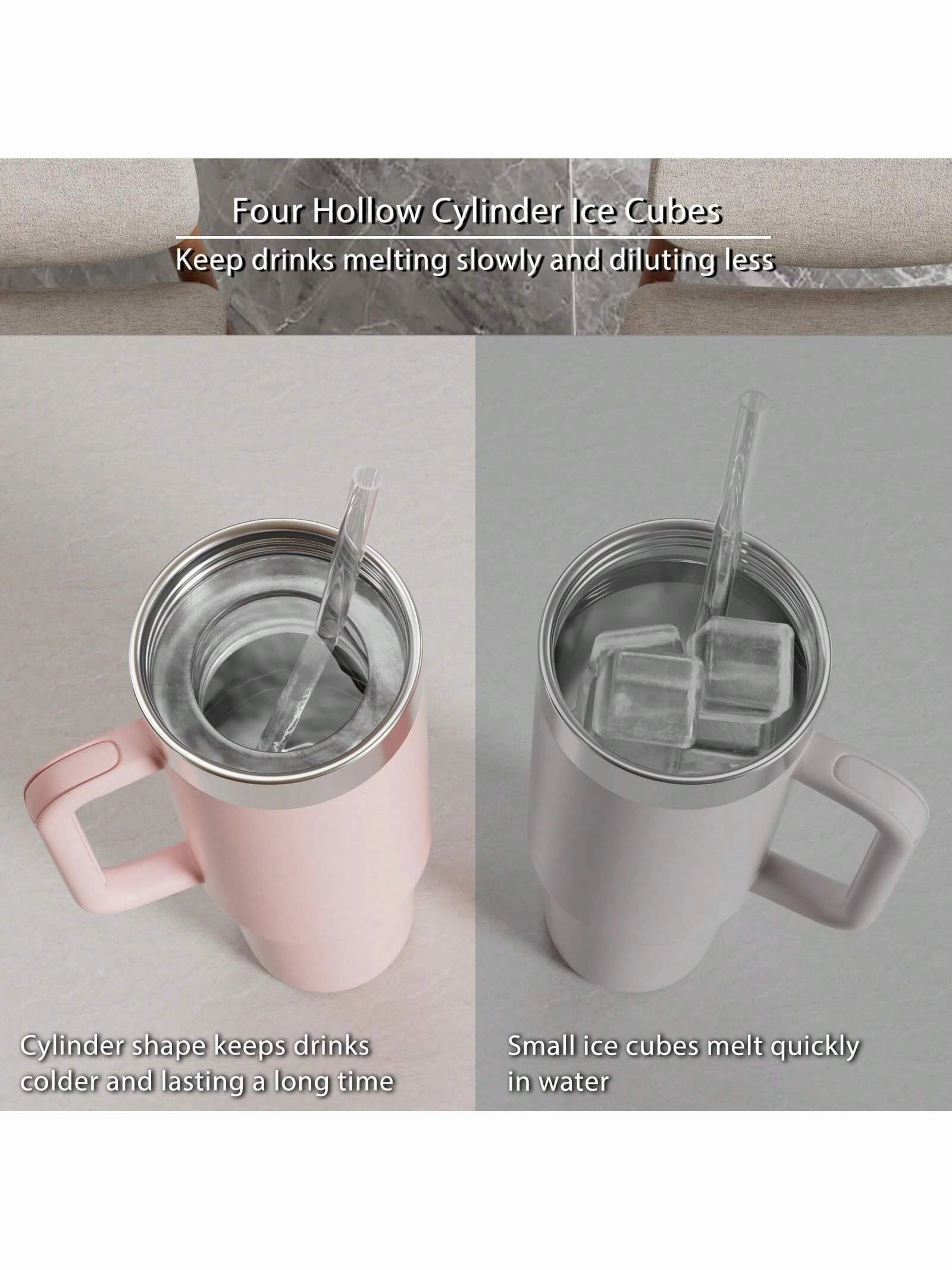 Ice Cube Tray For  Cup Silicone Ice Cube Maker With Lid