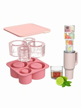 Ice Cube Tray For  Cup Silicone Ice Cube Maker With Lid