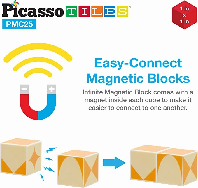 Infinite Magnetic Blocks 25 Pieces