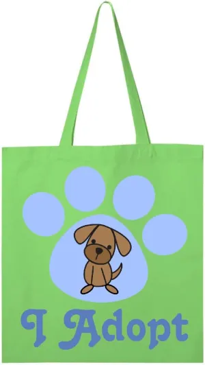 inktastic Paw Print Dog Adoption Tote Bag
