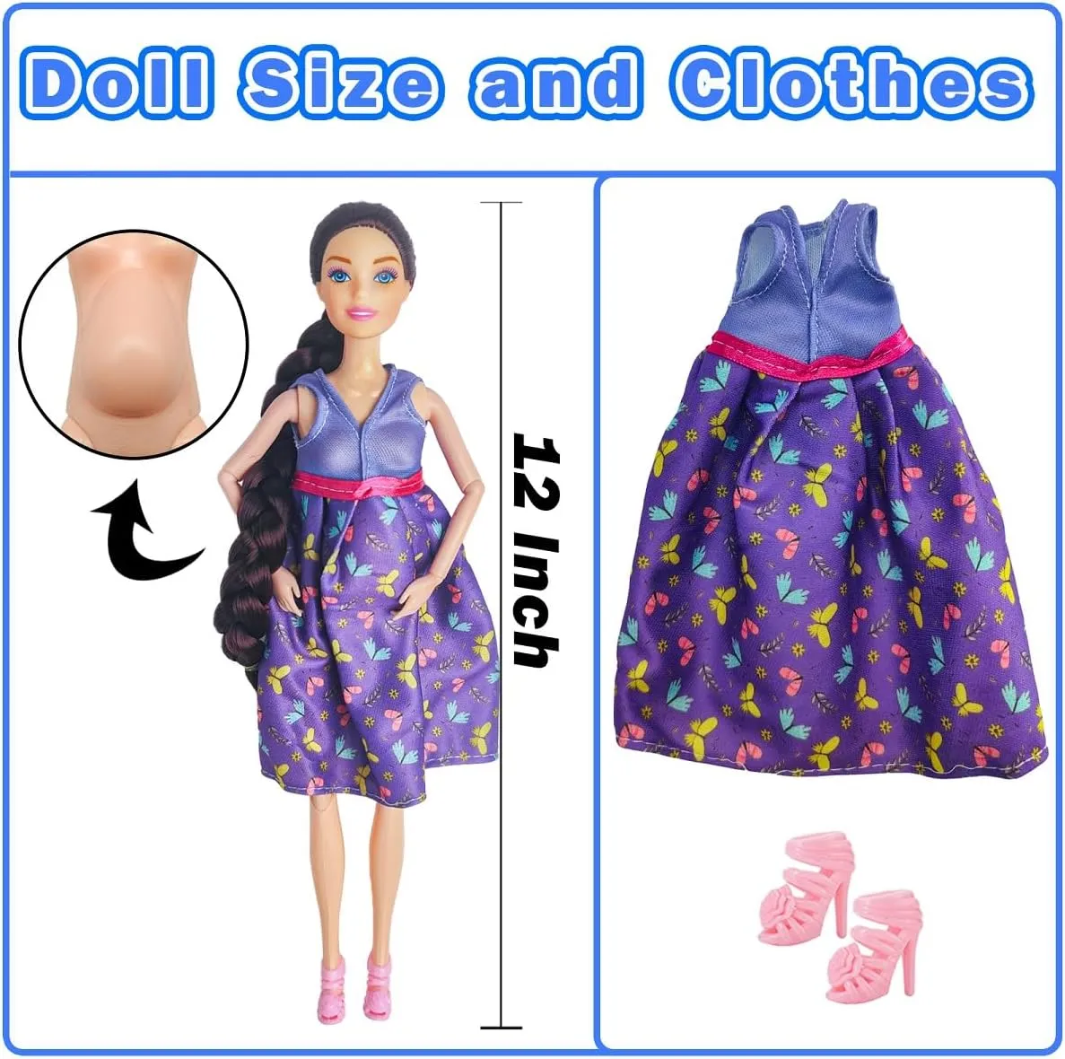 Interactive Family Toy Fun Action Figures Set, Imaginative Educational Family Doll Play, for Kids 3 (Editions A)
