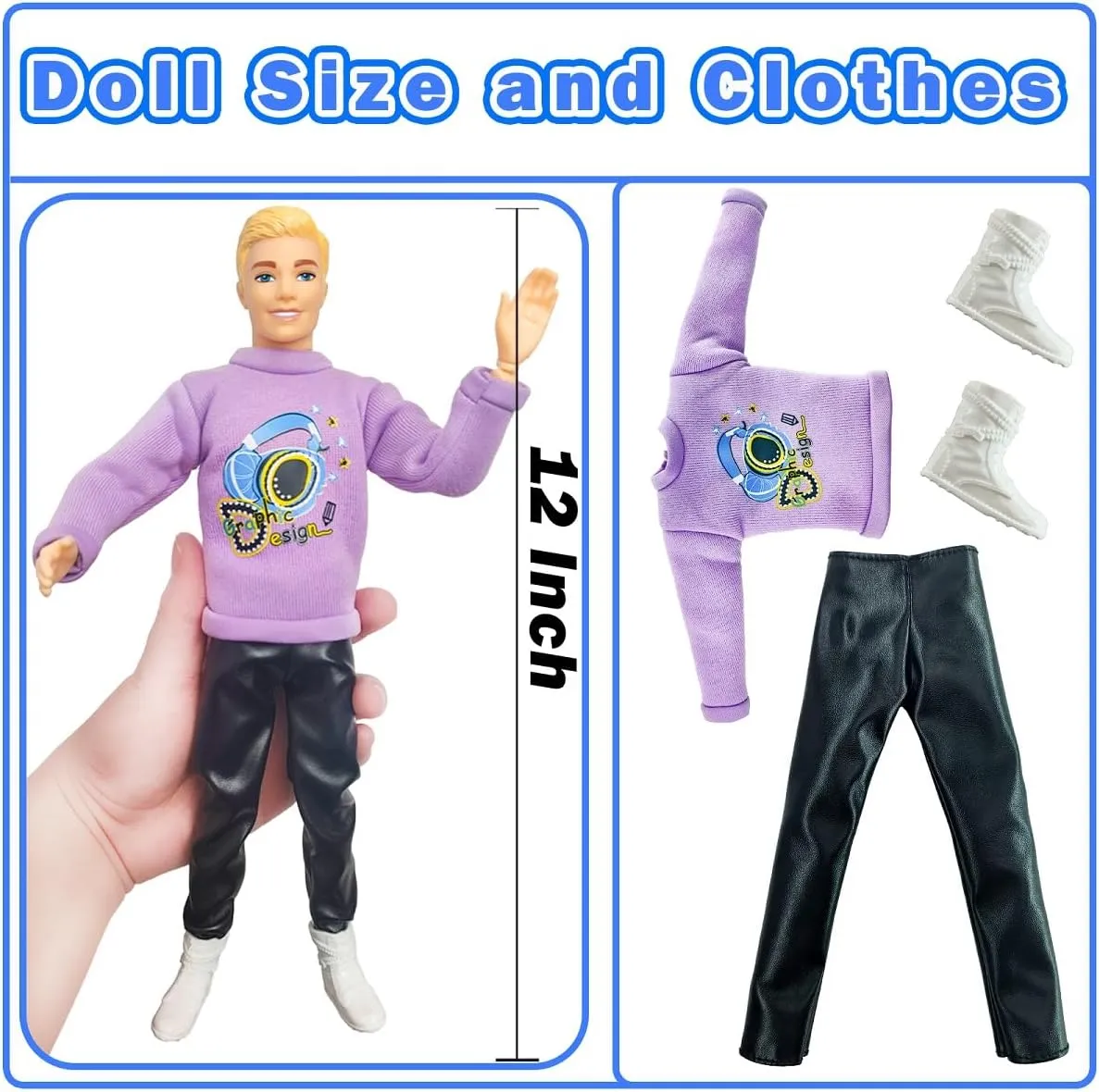 Interactive Family Toy Fun Action Figures Set, Imaginative Educational Family Doll Play, for Kids 3 (Editions A)
