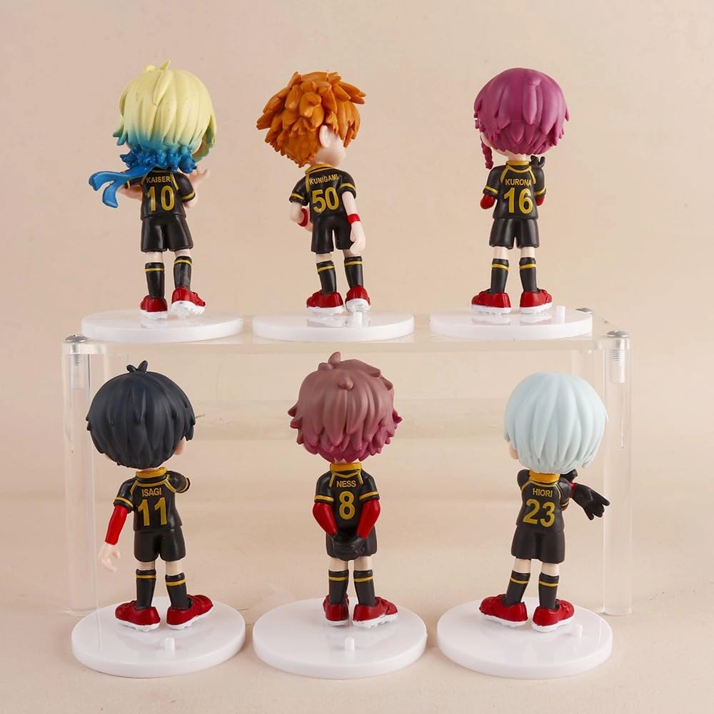 Isagi Yoichi Figures 6PCS, Seishiro Nagi/Chigiri Hyoma/Bachira Meguru Anime Figure Anime Action Figurine
