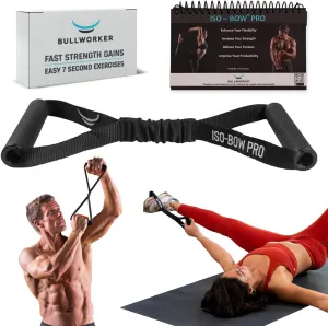 Iso-Bow Pro by Bullworker | The Isometric Pocket-Companion for Strength Training, Stretching, and Working Out. Use self-Resistance to circulate Blood Flow, Pump Muscles. Yoga or Pilates Exercises.
