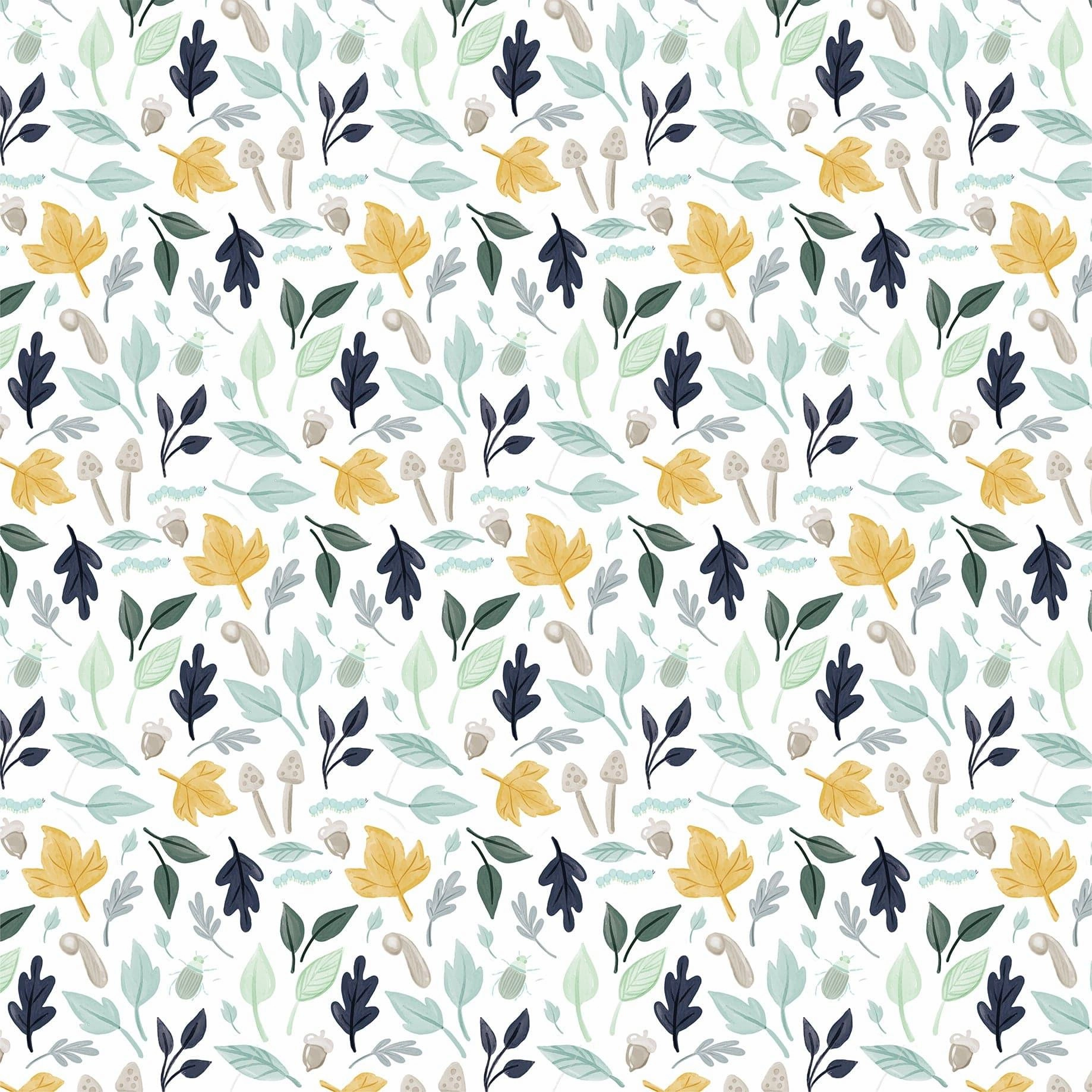 It's A Boy Collection Mushroom Forest 12 x 12 Double-Sided Scrapbook Paper by Echo Park Paper
