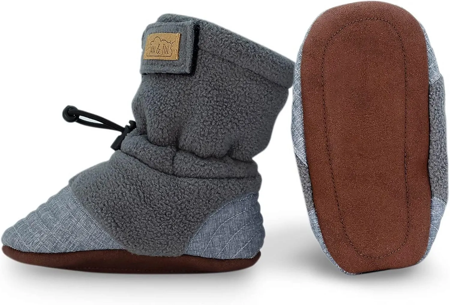 JAN & JUL Fleece Cozy Booties for Babies and Toddlers