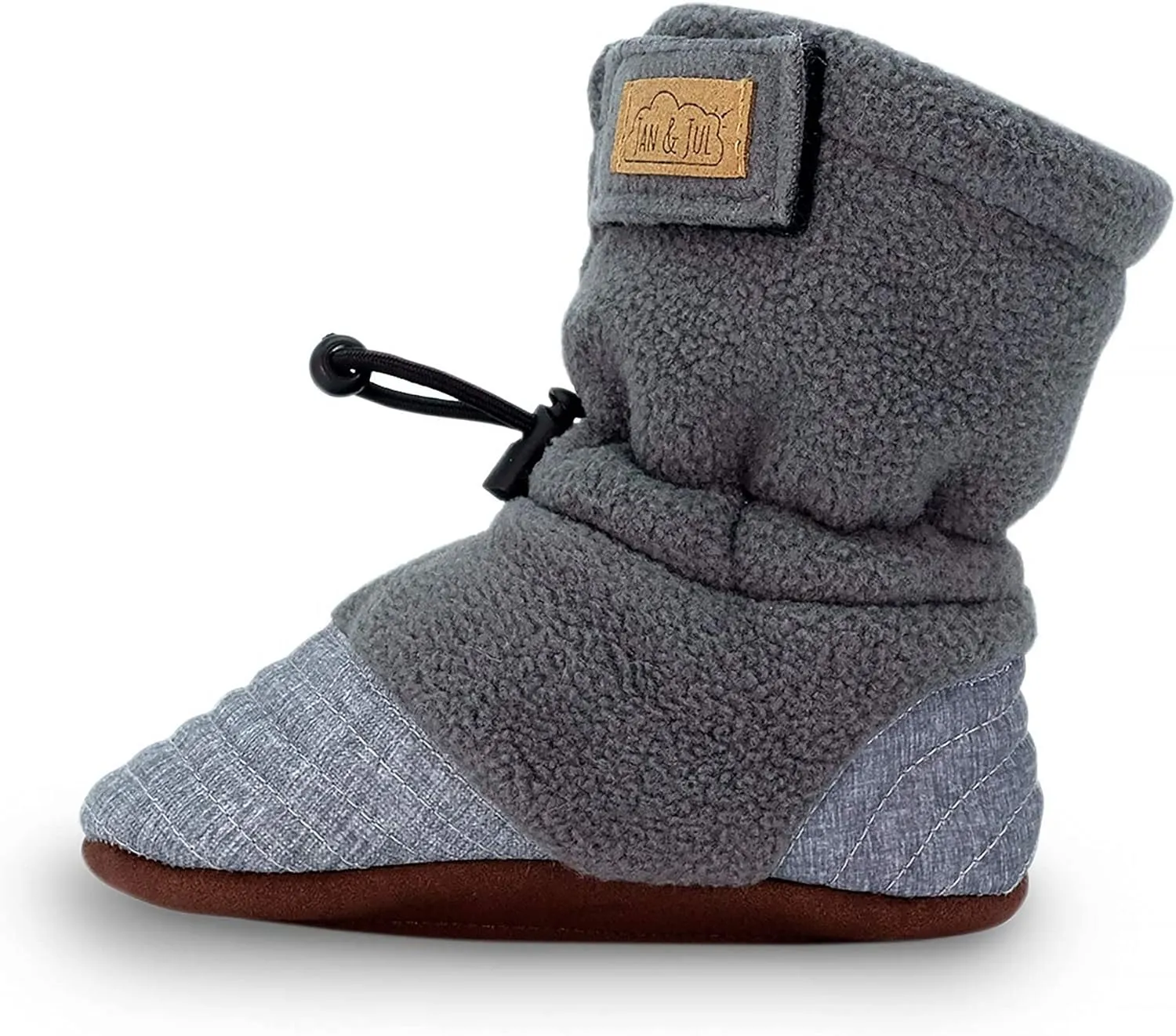 JAN & JUL Fleece Cozy Booties for Babies and Toddlers