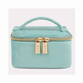 Jewellery Cube Luxe Velvet - Seafoam