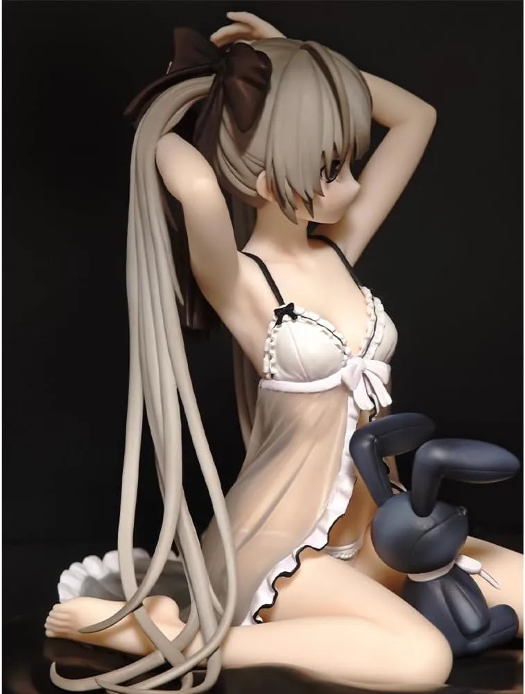 Kasugano Sora Action Figure Pajamas Anime Girl Figure 5.5 Inch Kneeling Pose Kasugano Sora Figurine Ornaments Desktop Collections Gift for Fans