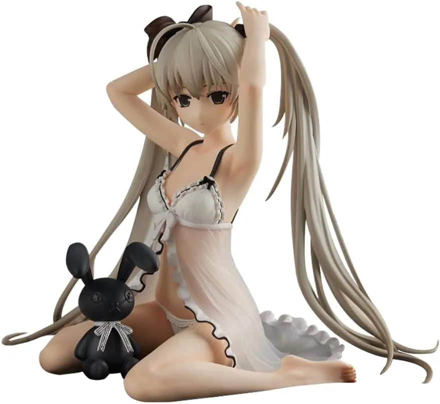Kasugano Sora Action Figure Pajamas Anime Girl Figure 5.5 Inch Kneeling Pose Kasugano Sora Figurine Ornaments Desktop Collections Gift for Fans