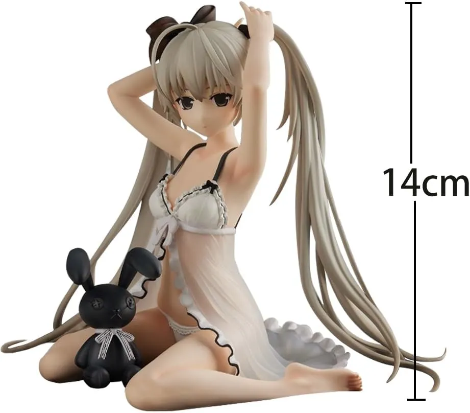 Kasugano Sora Action Figure Pajamas Anime Girl Figure 5.5 Inch Kneeling Pose Kasugano Sora Figurine Ornaments Desktop Collections Gift for Fans