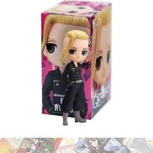 Ken Ryuguji [A]: 15cm Q Posket Mini Statue Figurine Bundled with 1 A.C.G. Compatible Theme Trading Card (18909)