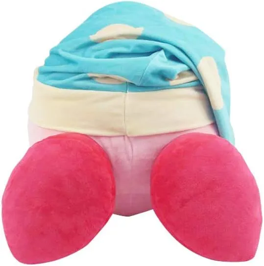 Kirby 12″ Mega Plush (Sleepy Hat) – Official Nintendo Licensed, Jumbo Soft Pillow Plush for Kids & Collectors, (Sleep, Link, Cowboy, Fighter Kirby)