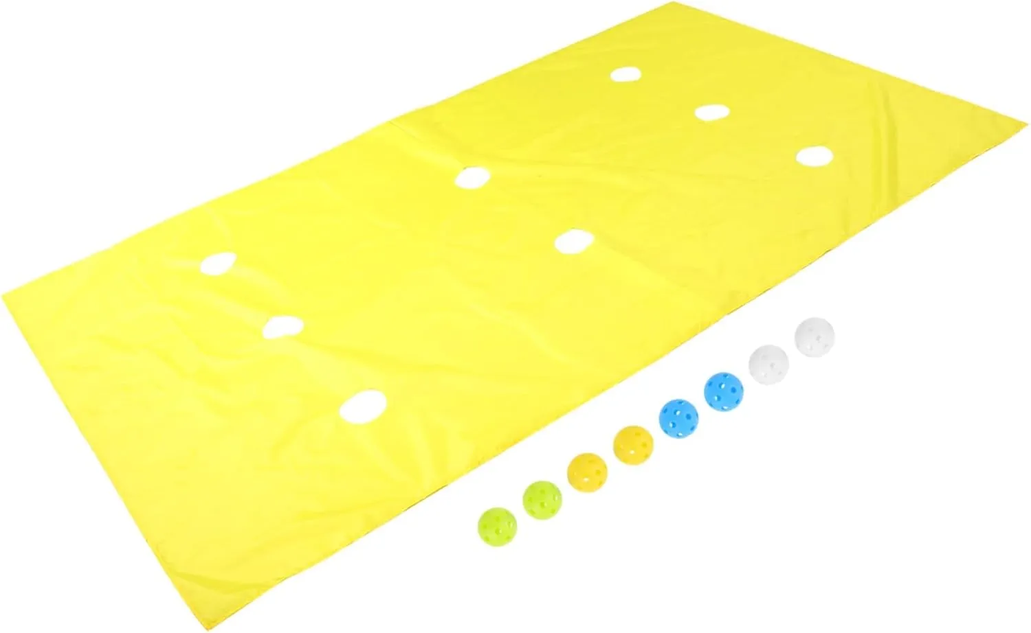 Kisangel 1 Set Game Pad Hole Tarp Mat Game Hole Tarp Mat for Team Building Team Building Activities Teamwork Yellow Plastic