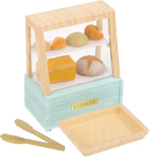 Kisangel 1set Miniature Dollhouse Cake Cabinet Display Realistic Bakery Scene Decoration for House Chic Design Compact for Creative Displays and Photo Props