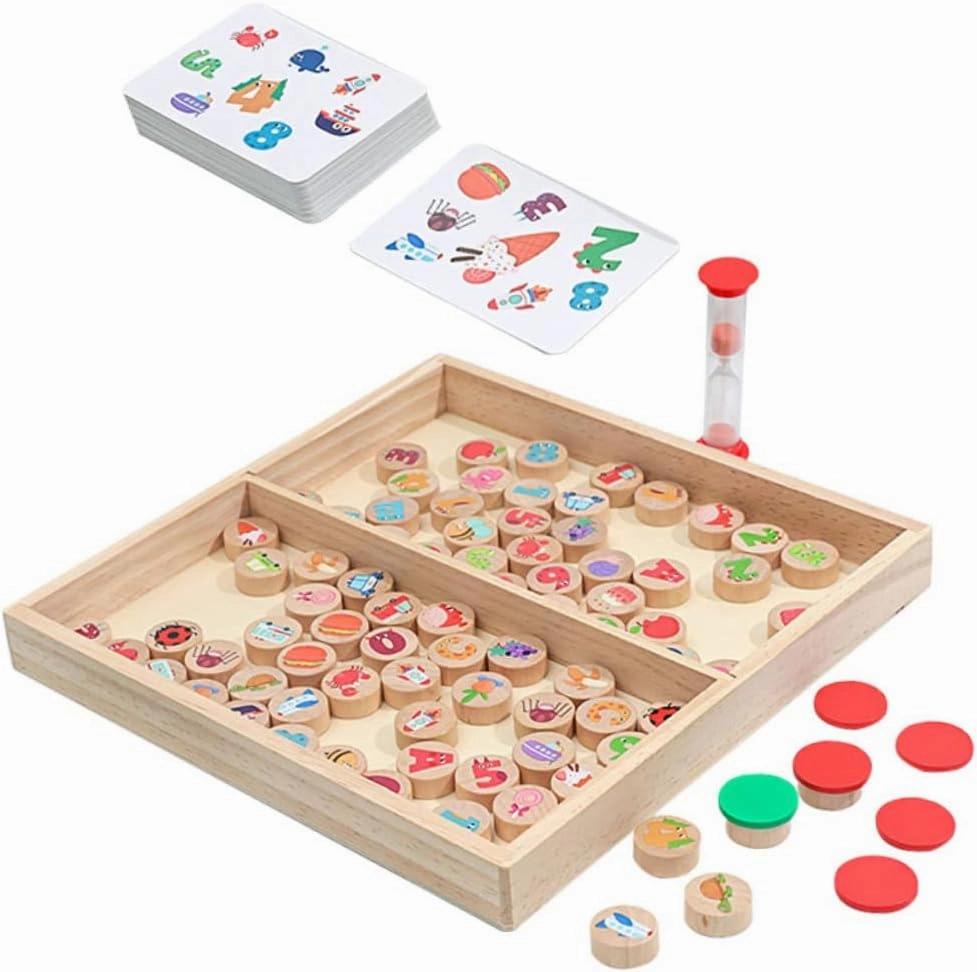 Kisangel 1 Set Puzzle Game Memory Chess for Early Education Hands Brain for Safe Design with Smooth Edges Present