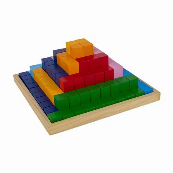 Large Pyramid 100 Building Blocks & Storage Base