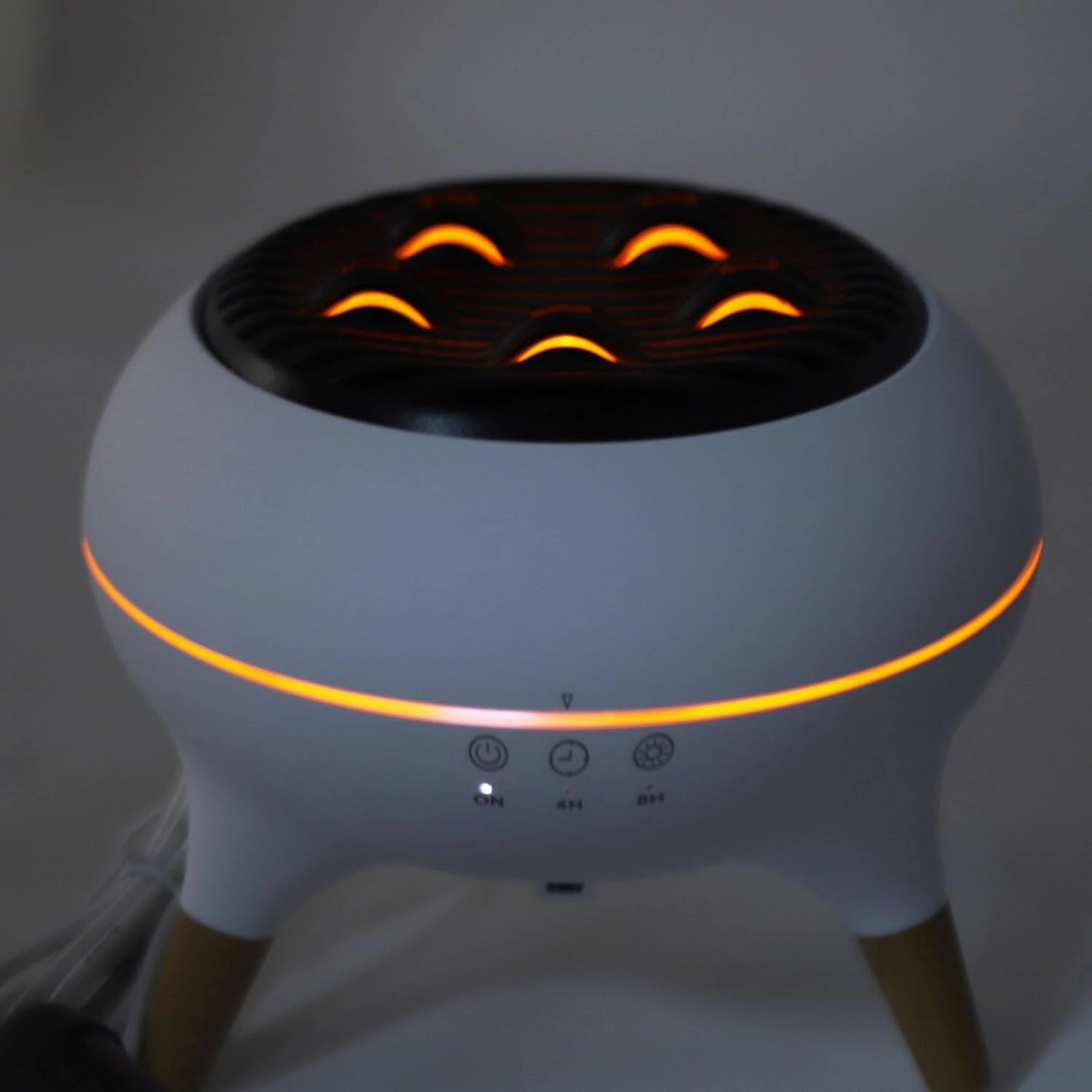 Large Room Desk Humidifier, 2 Timer Setting 2 Mist Modes Mystical/Fantasy Air Diffuser Humidifier Waterless Auto Off with Remote Control for Desk Office Bedroom (US Plug)