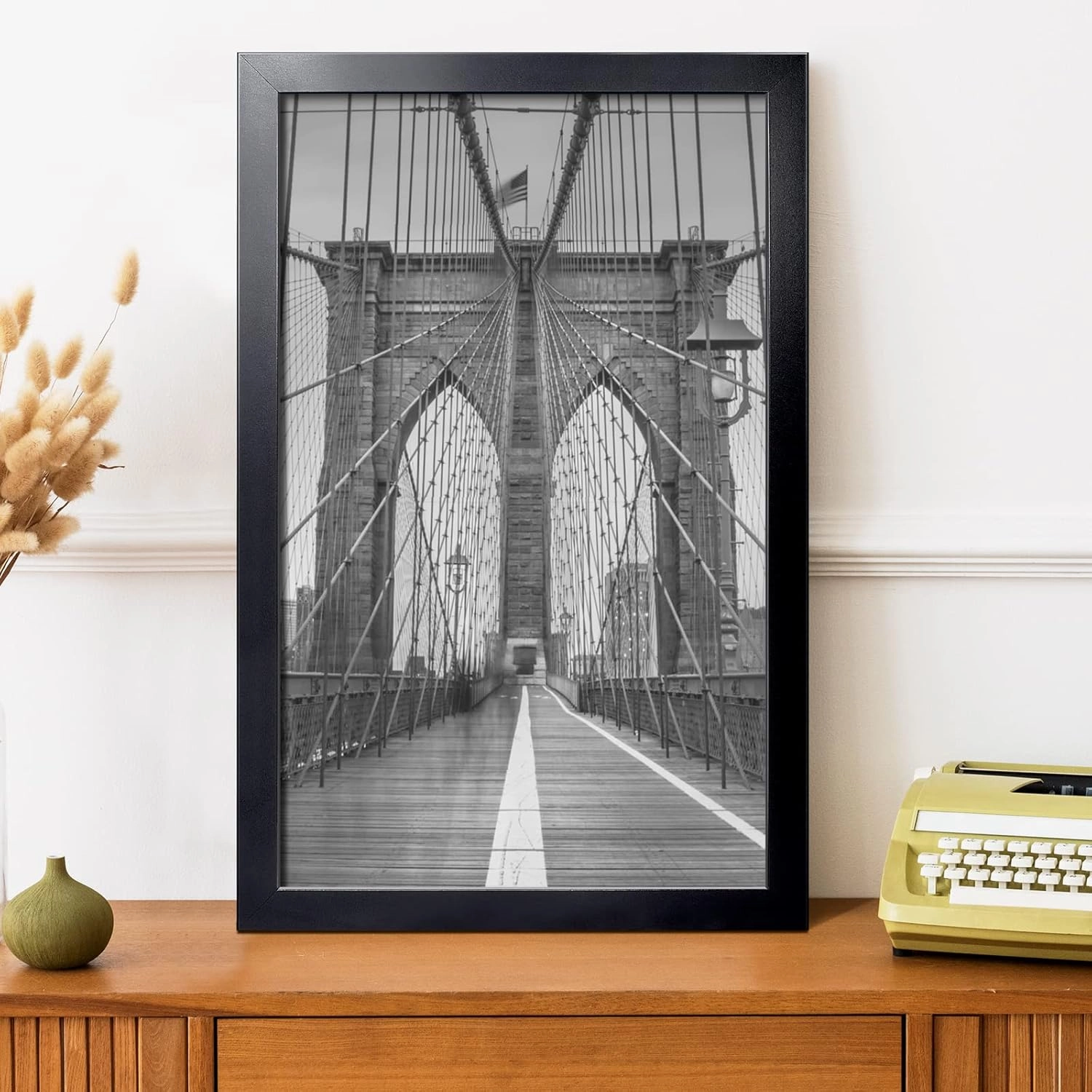 LaVie Home 14 x 24 Picture Frame, 24x14 Poster Frame with High Definition Plexiglass, Horizontal or Vertical Wall Gallery Poster Frames Suitable for Photos, Artworks, Posters,Puzzle, Black 1pc