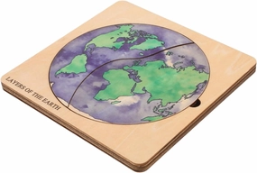 Layer Structure Puzzle for Boys and Girls Toddler Puzzle Solar System Learning Toy Educational Jigsaw Globe