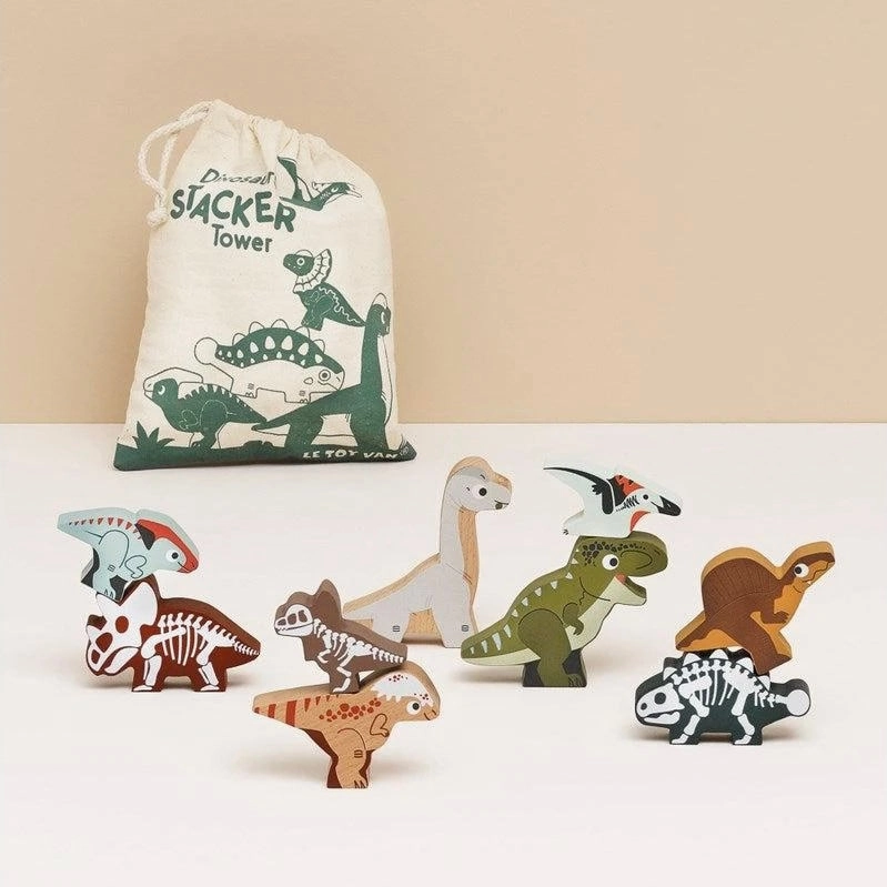 Le Toy Van / Jurassic Dinosaur Stacker & Bag